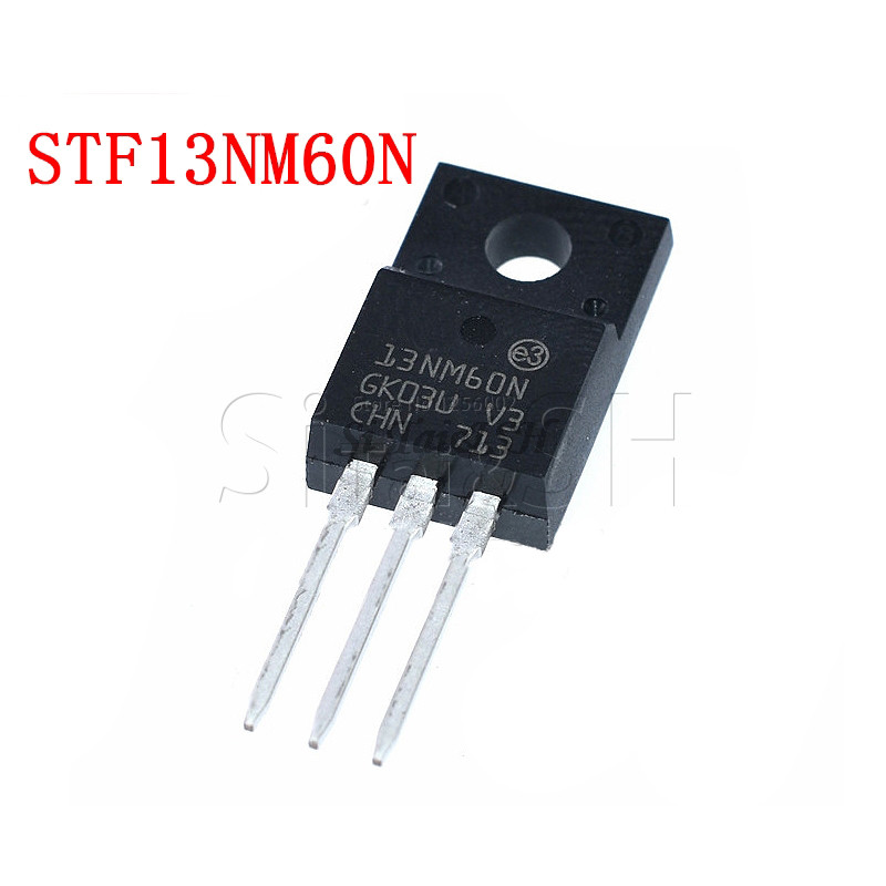 HT-10PCS STF13NM60N TO 220F 13NM60N TO220F 13NM60 MOSFET N CH 600V 13A ใหม่เดิม