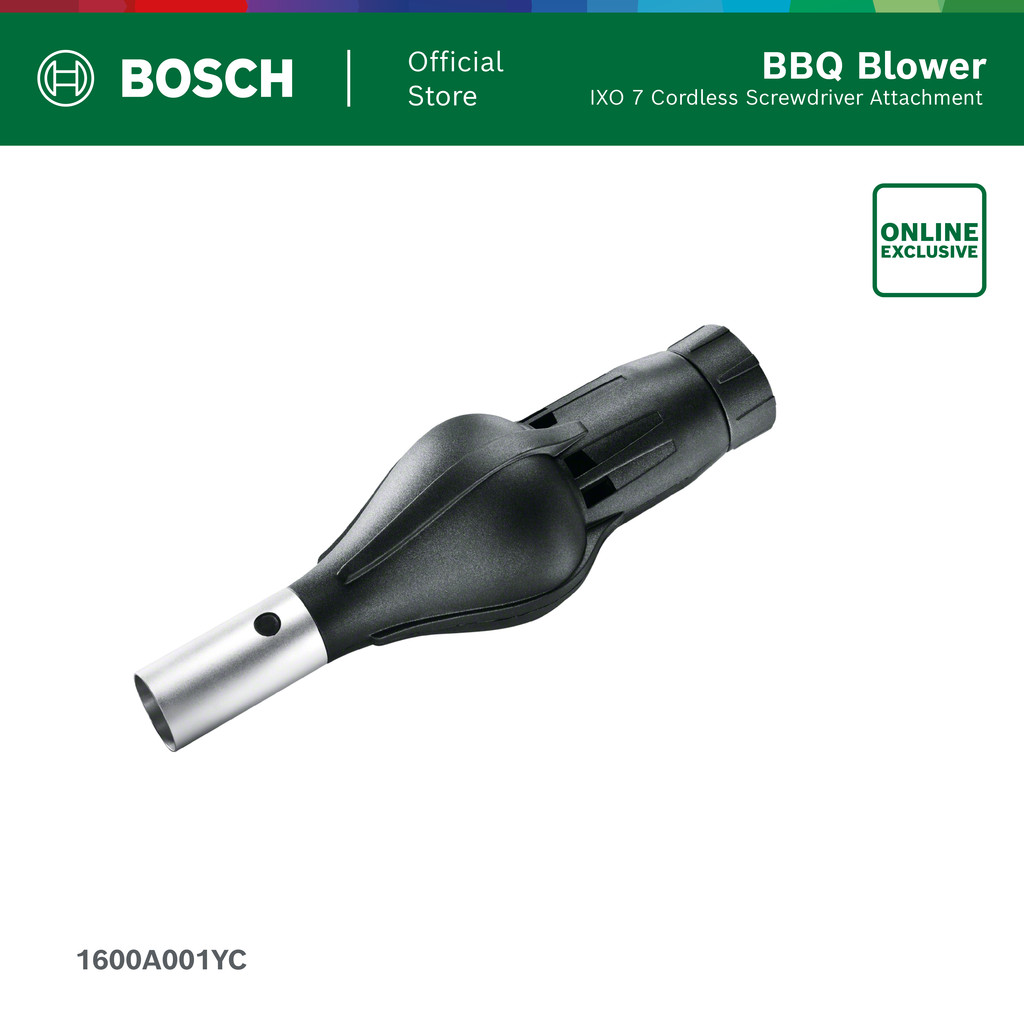 BOSCH IXO Collection - Barbecue Blower Adapter หัวเป่าลมสำหรับเตาบาร์บีคิว (รหัส 1600A001YC)