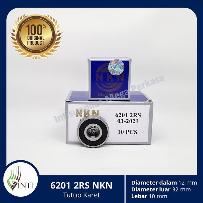 Disc Bearing NKN 6201 2RS ของแท้ 100% แบริ่งแท้
