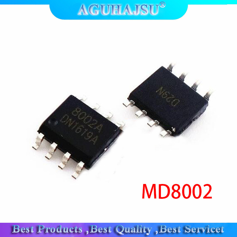 10pcs MD8002A MD8002 8002A 8002 เครื่องขยายเสียง IC สามารถ SOP8 ใหม่เดิม