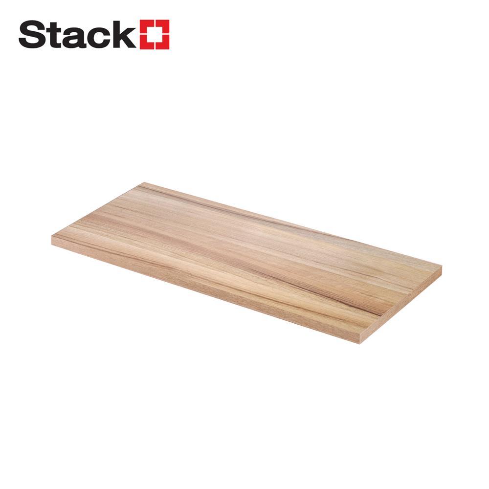 STACKO แผ่นชั้นไม้เมลามีน 60x30x1.6 ซม. สีไลท์โรมา จัดส่งโดย HomePro