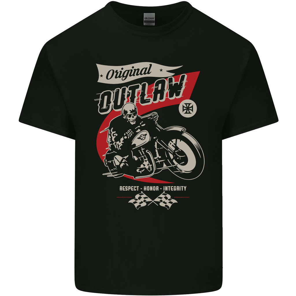 Original Outlaw Motorcycle Biker Motorcycle Mens Pure Cotton T-Shirt