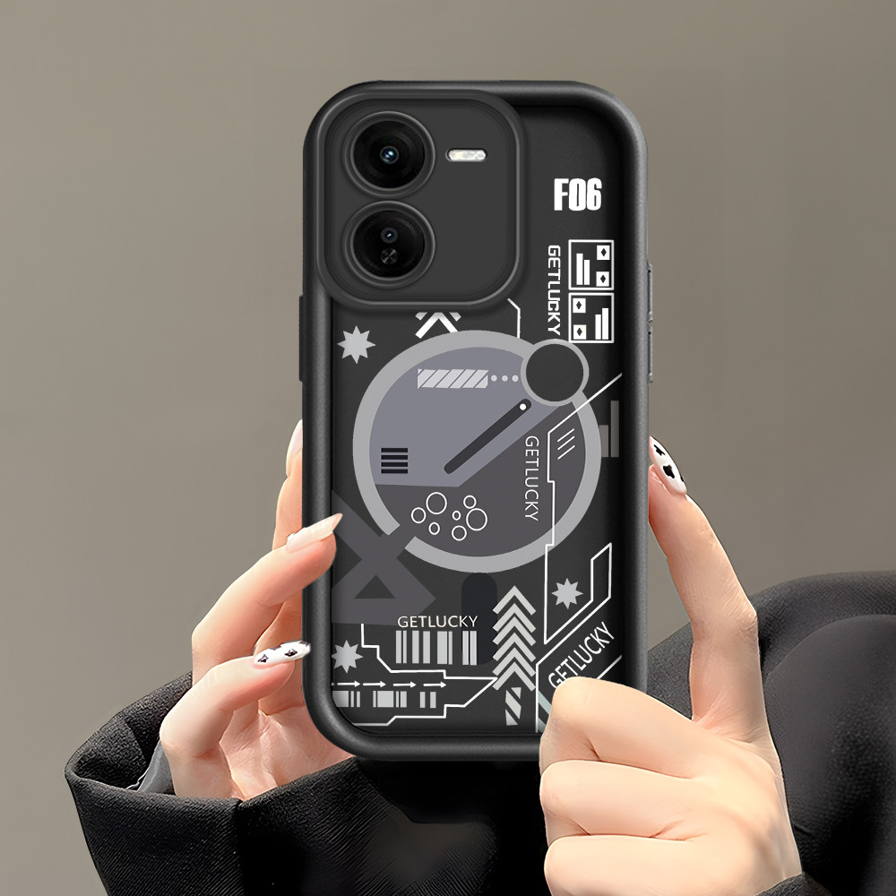 ปลอก Hp Untuk VIVO iQOO Z9X 5G เคส Kesing ปกป้องโทรศัพท์ TY DLJ C8-5127 ดอกไม้