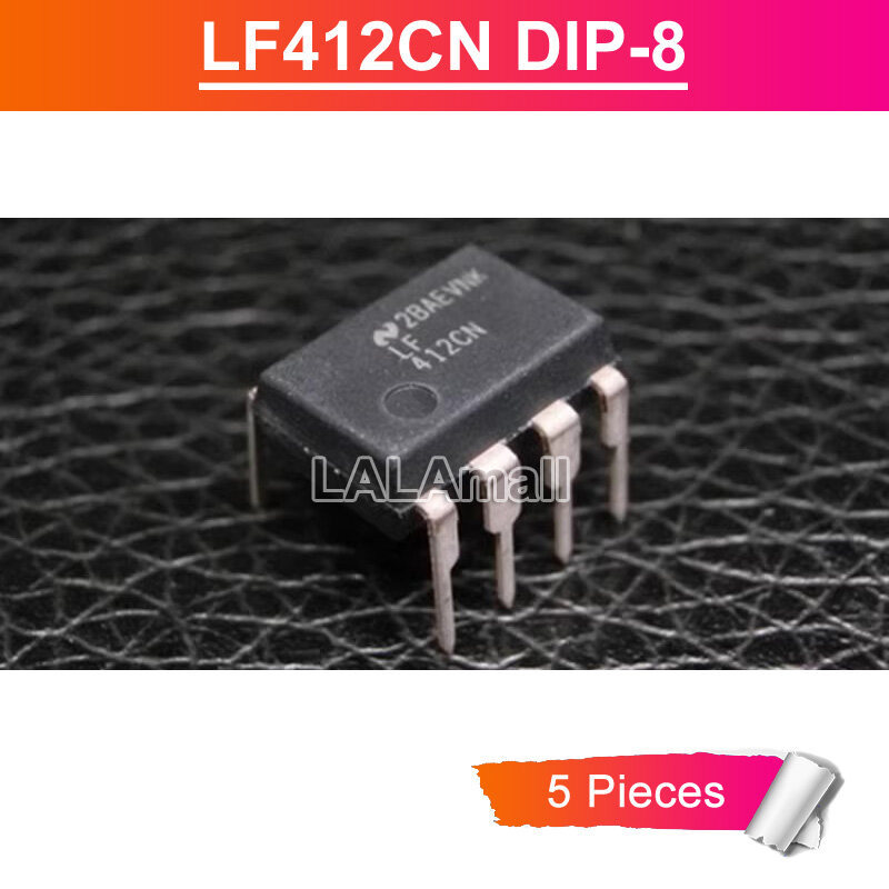 5pcs Original LF412CN DIP-8 LF 412CN 412 CN DIP8 DIP Dual JFET อินพุต Operational เครื่องขยายเสียงชิ