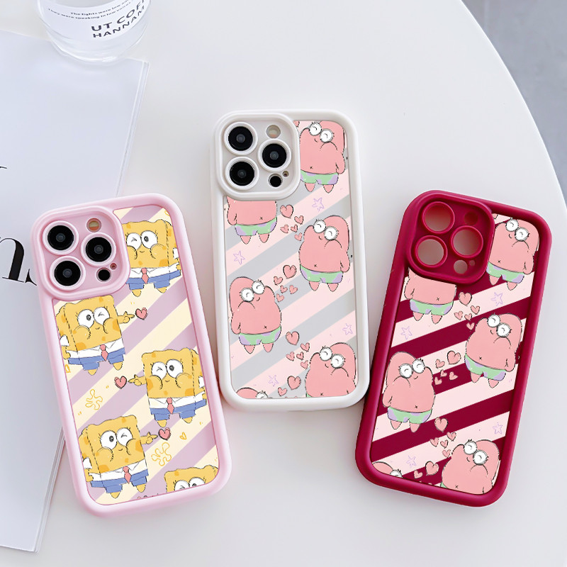 เคสสำหรับ Samsung Galaxy A51 M40s เคสโทรศัพท์ฟองน้ำและปลาดาวสามสีซิลิโคนกันกระแทก - รูปที่ 3