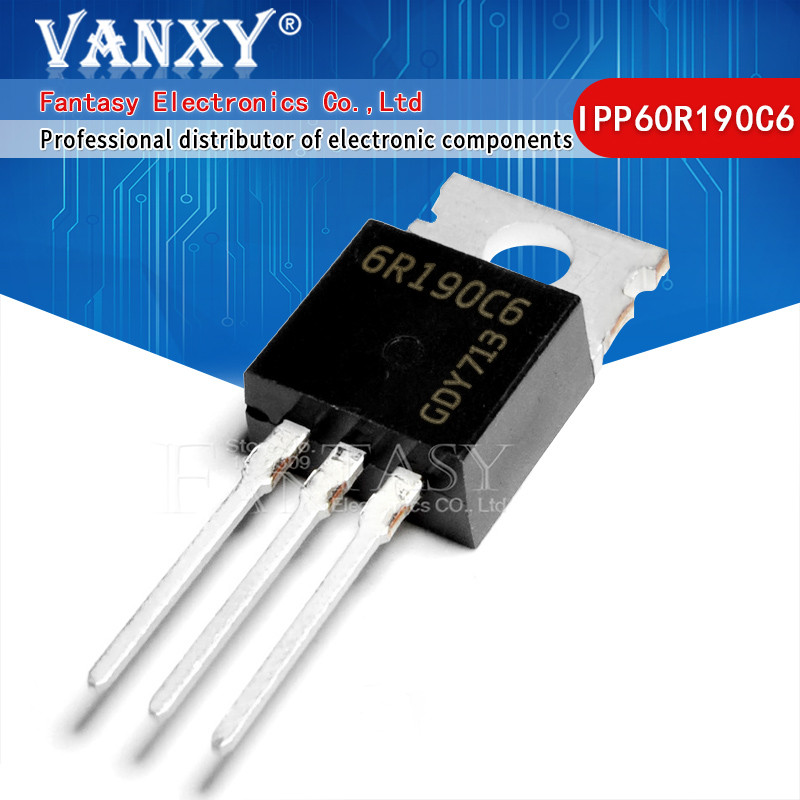 5pcs IPP60R190C6 ถึง 220 6R190C6 60R190 TO220 600V 18A ใหม่เดิม
