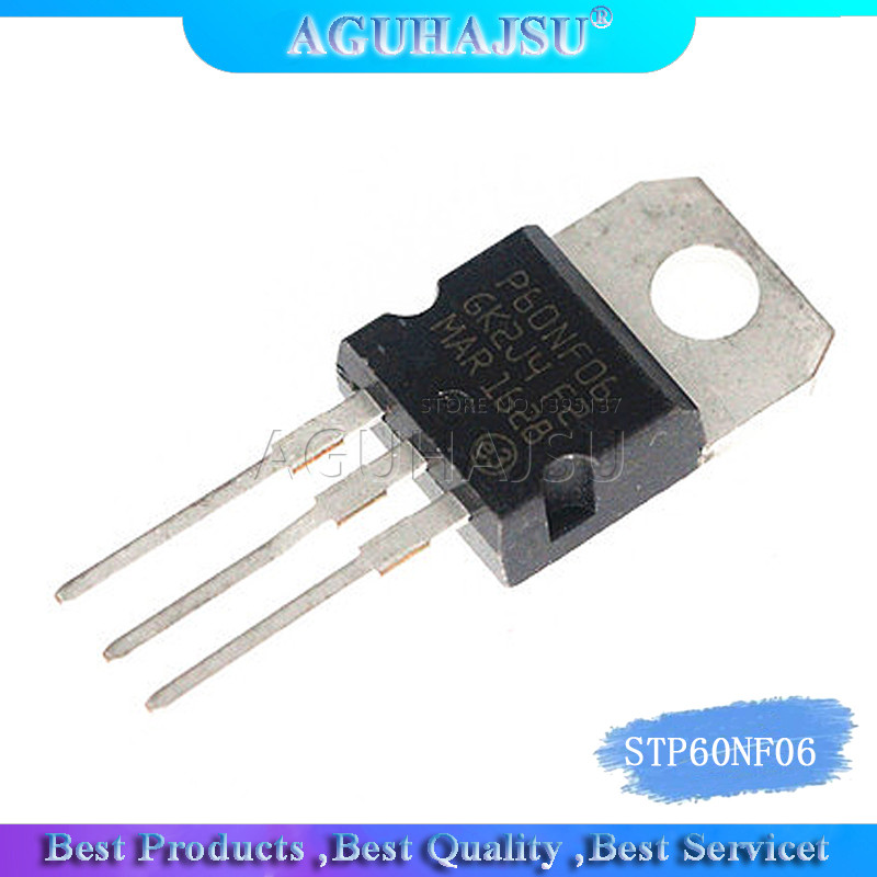 10PCS STP60NF06 TO220 P60NF06 ถึง 220 STP60NF06L 60NF06 IC ใหม่และต้นฉบับ