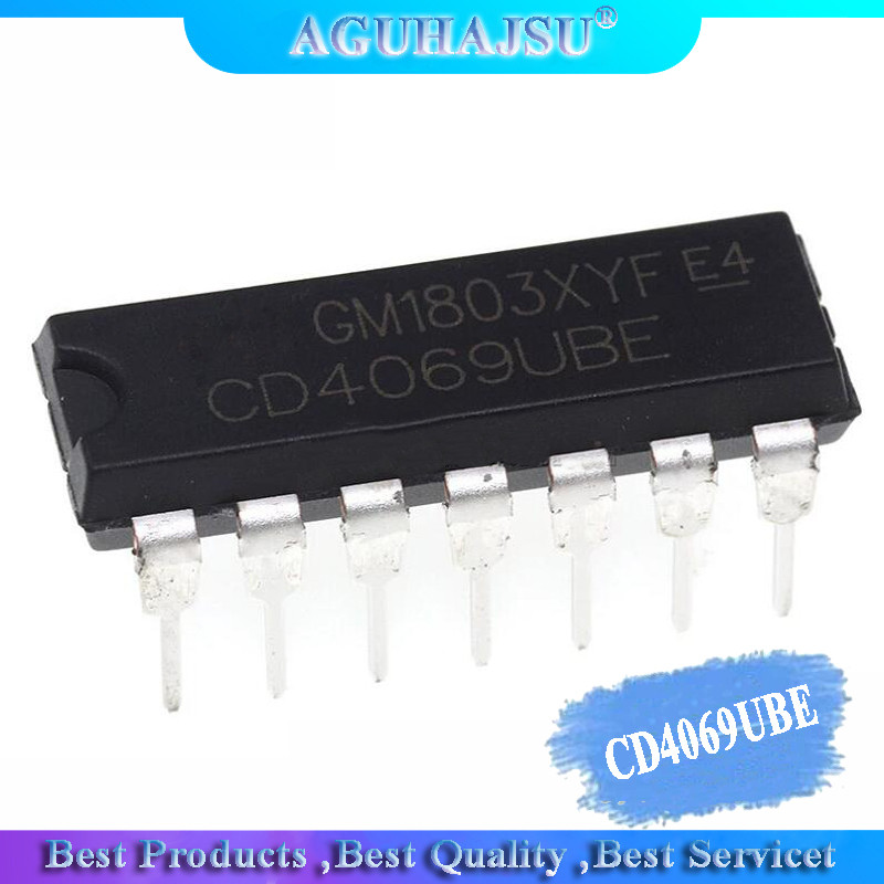 1PCS CD4069UBE DIP CD4069BE DIP14 CD4069 4069 ใหม่และต้นฉบับ IC Gate/รวม IC logic ชิป