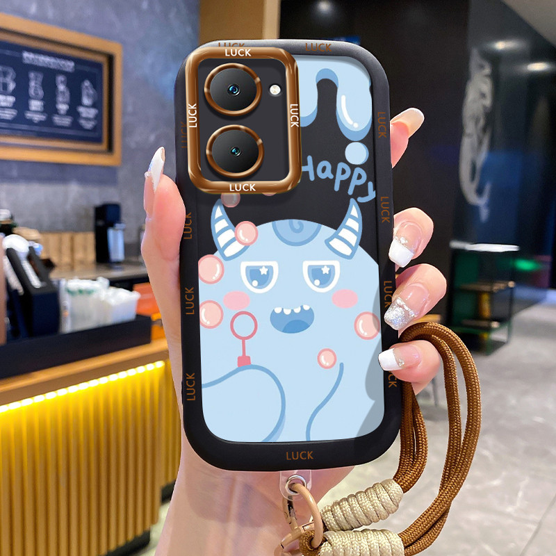 เคส VIVO Y03 Y03T Y18 Y18E Y18I Y18T Y28s 5G Y37 5G เคส Little Monster พร้อมเชือกเส้นเล็ก