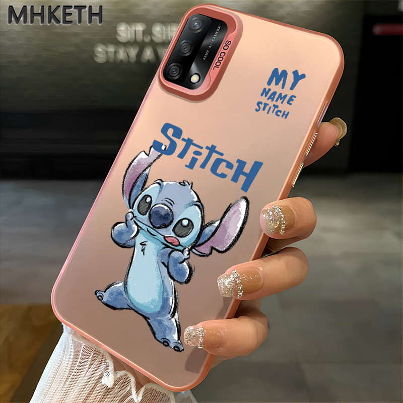 MHKETH เคสสำหรับ OPPO A74 A95 F19s F19 Pro A94 Reno 5F Reno 5 lite Reno 6 Lite เคสโทรศัพท์ฝ้าโปร่งใสลายการ์ตูนอนิเมะ - รูปที่ 2