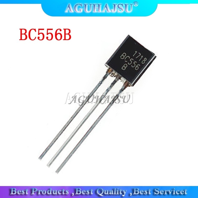HT-100PCS BC556B BC556 TO92 ถึง 92 NPN ทรานซิสเตอร์วัตถุประสงค์ทั่วไป ใหม่เดิม