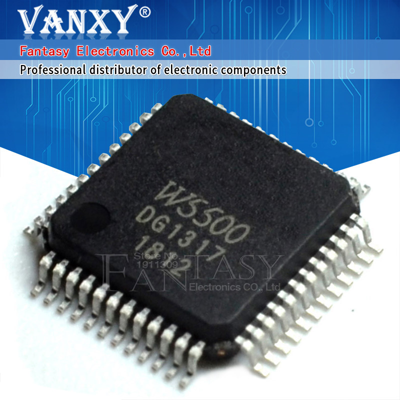 2PCS W5500 LQFP 5500 QFP SMD IC ใหม่และต้นฉบับ