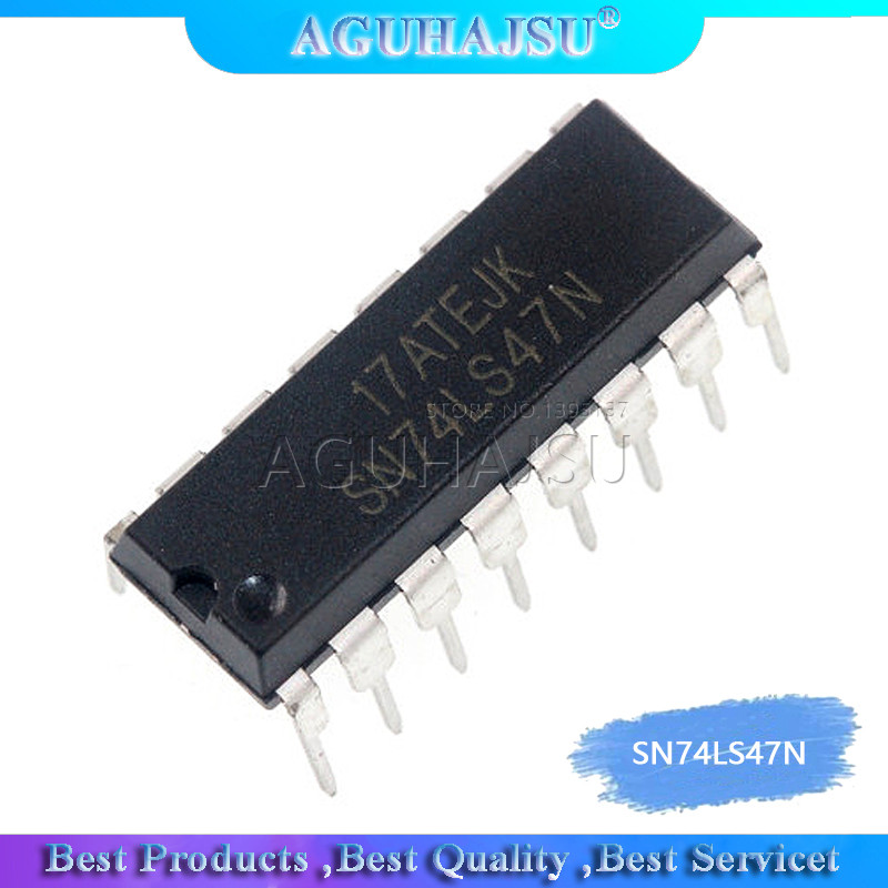 10PCS SN74LS47N DIP16 SN74LS47 DIP 74LS47N 74LS47 ใหม่และต้นฉบับ IC