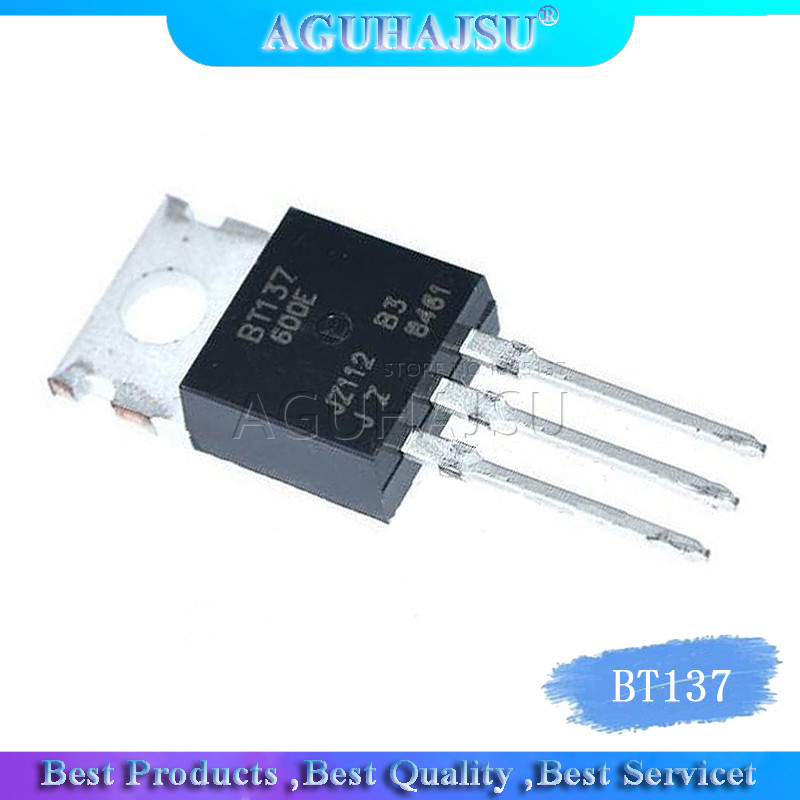 10pcs BT137 600E TO220 BT137 600 ถึง 220 BT137 137 600 137 600E Triacs sensitive gate 8A/600V ใหม่แล