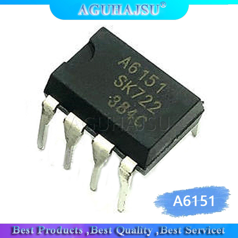 5 ชิ้น A6151 STR A6151 DIP 7 การสลับแหล่งจ่ายไฟควบคุม IC LCD ชิปไฟ