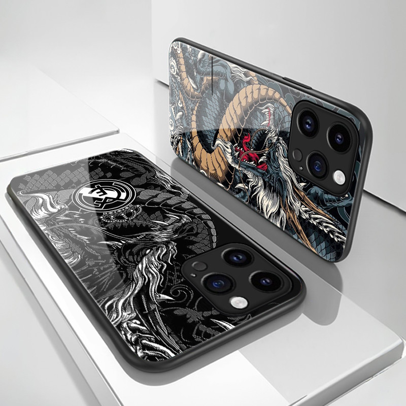 เคสสำหรับ OPPO Reno 2F Reno 2Z Reno 2 Reno เคสป้องกันโทรศัพท์ตกกระจกลายมังกรแบบมีลักษณะเฉพาะตัว - รูปที่ 6