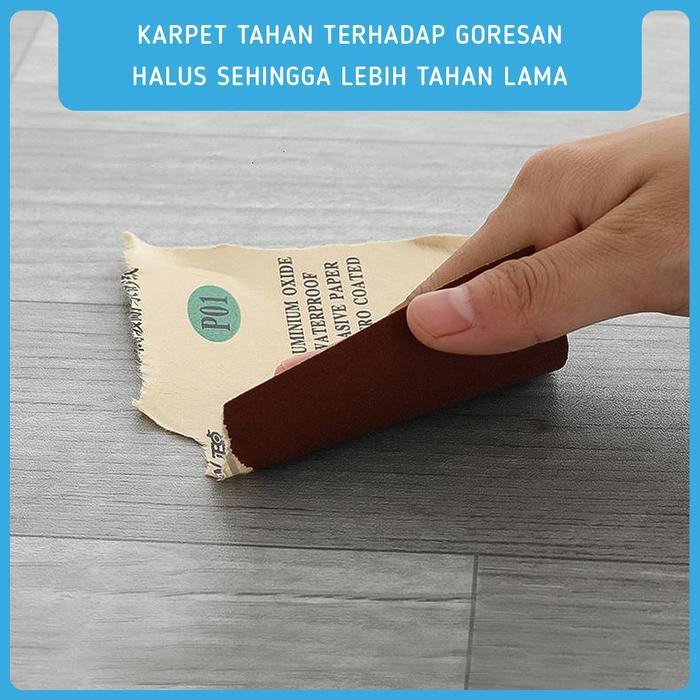 NEWs พื้น PVC 50CM X 200CM @2MM ANTI-STAIN & CAN BE MOPED PRACTICAL ORANGE PEEL TEXTURE สามารถตัดได้