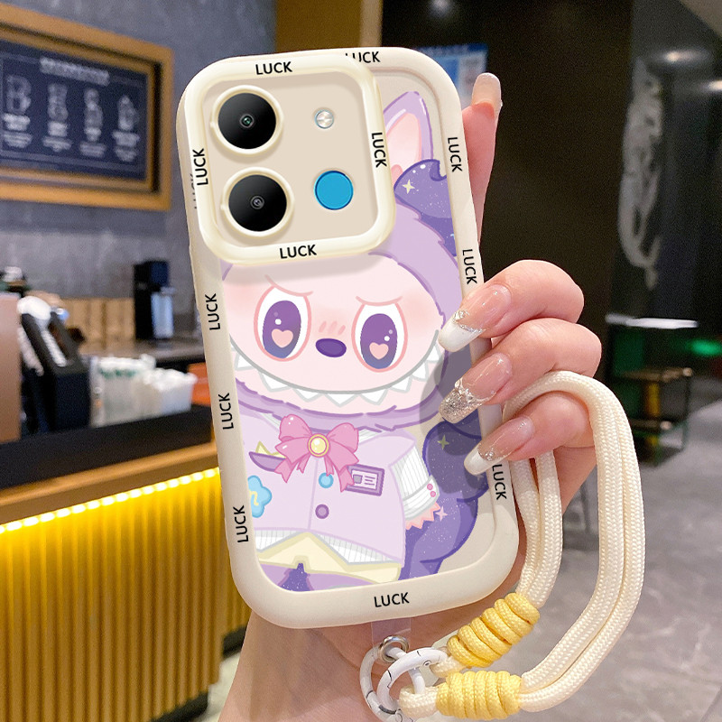 เคสสำหรับ Infinix Smart 7 Tecno POP 7 4G POP 7 Pro 4G เคสโทรศัพท์สัตว์ประหลาดน่ารักซิลิโคนสายคล้องกันกระแทก
