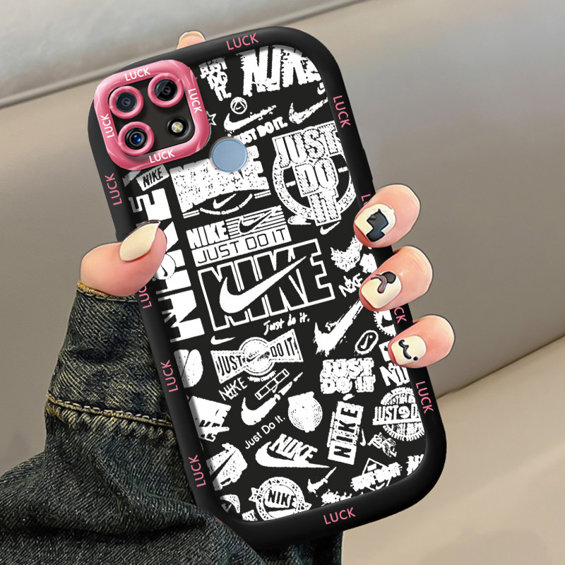 เคสสำหรับ Realme C12 C25 C25s C21Y C25Y Narzo 20 30A 50A เคสโทรศัพท์แบรนด์อินเทรนด์ซิลิโคนกันกระแทก