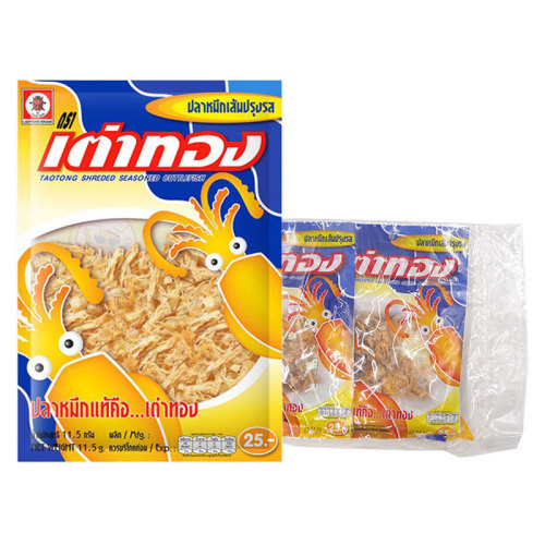 เต่าทอง ปลาหมึกเส้น 9 ก. X 6 (4290)