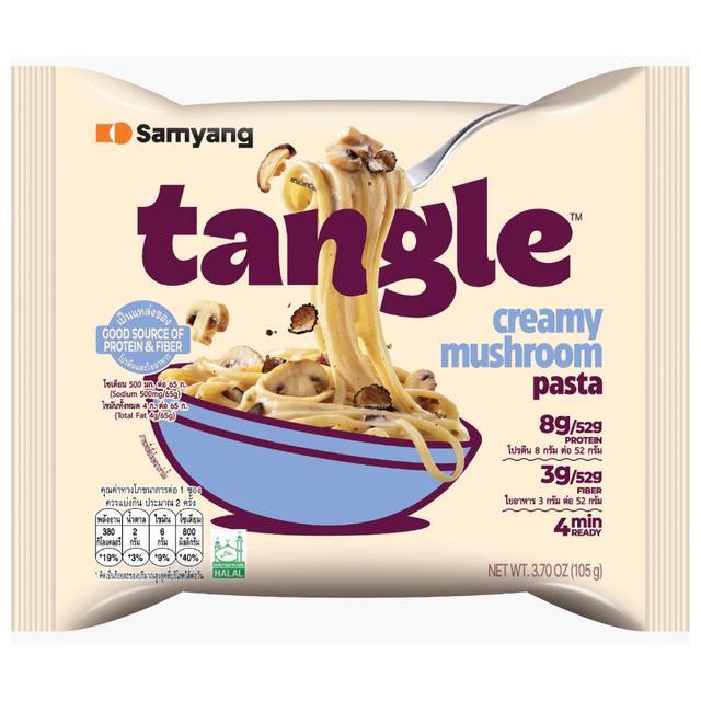 🎅🏻 ซัมยังแทงเกิ้ลครีมมี่มัชรูมพาสต้า 105กรัม [8801073116962] 🎄 Samyang Tangle Creamy Muchroom Pasta 