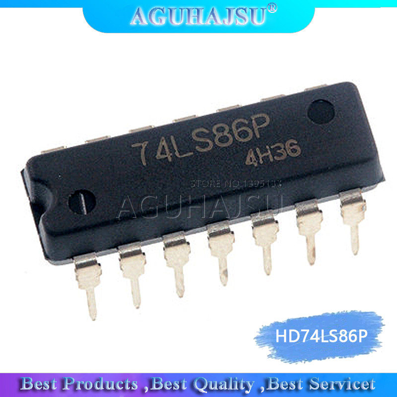 10PCS HD74LS86P DIP14 HD74LS86 DIP SN74LS86N DIP 14 74LS86 SN74LS86AN ใหม่และต้นฉบับ IC