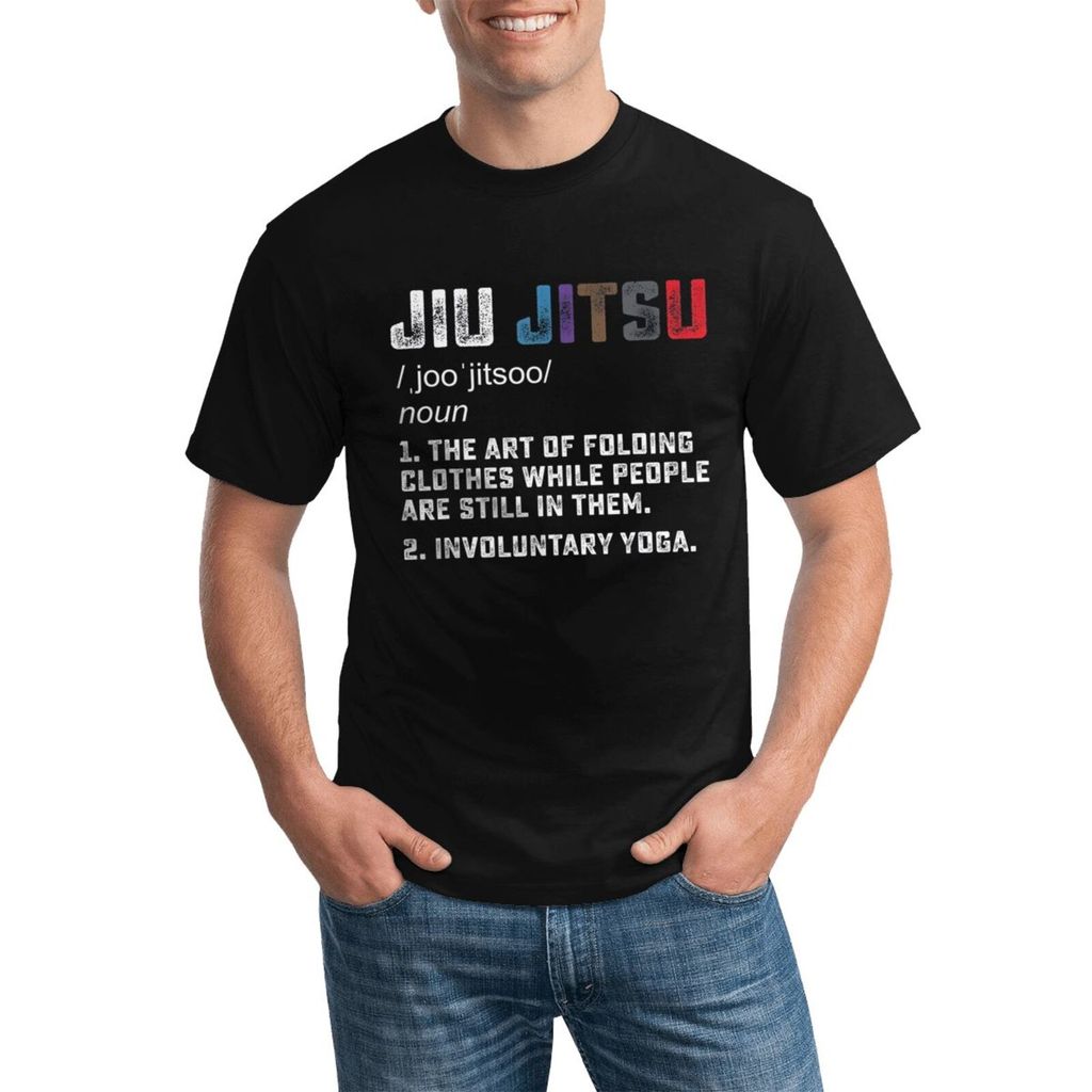 Jiu Jitsu ตลก Definition Bjj หรือ Mma Grappler สบายผ้าฝ้าย 100% Plus ขนาดลูกเรือคอ T เสื้อ