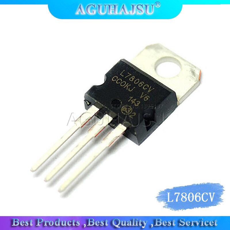 10PCS L7806CV TO220 L7806 ถึง 220 7806 LM7806 MC7806 IC ใหม่และต้นฉบับ