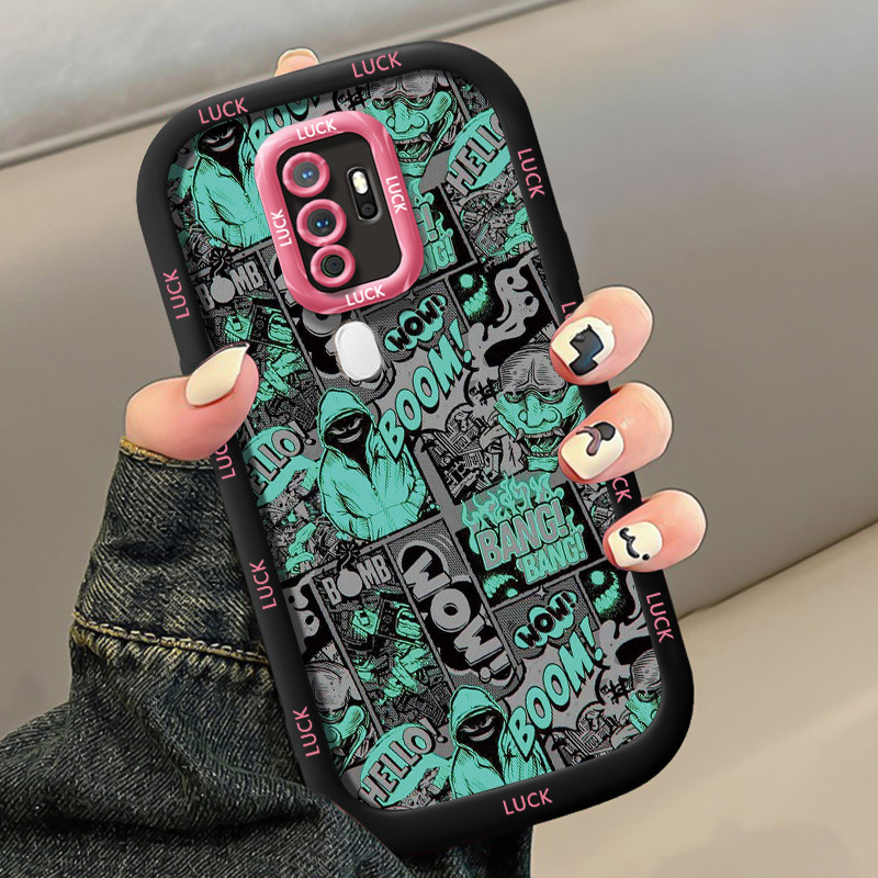 เคสสำหรับ OPPO A5 2020 A9 2020 เคสโทรศัพท์นามธรรมซิลิโคนกันกระแทก