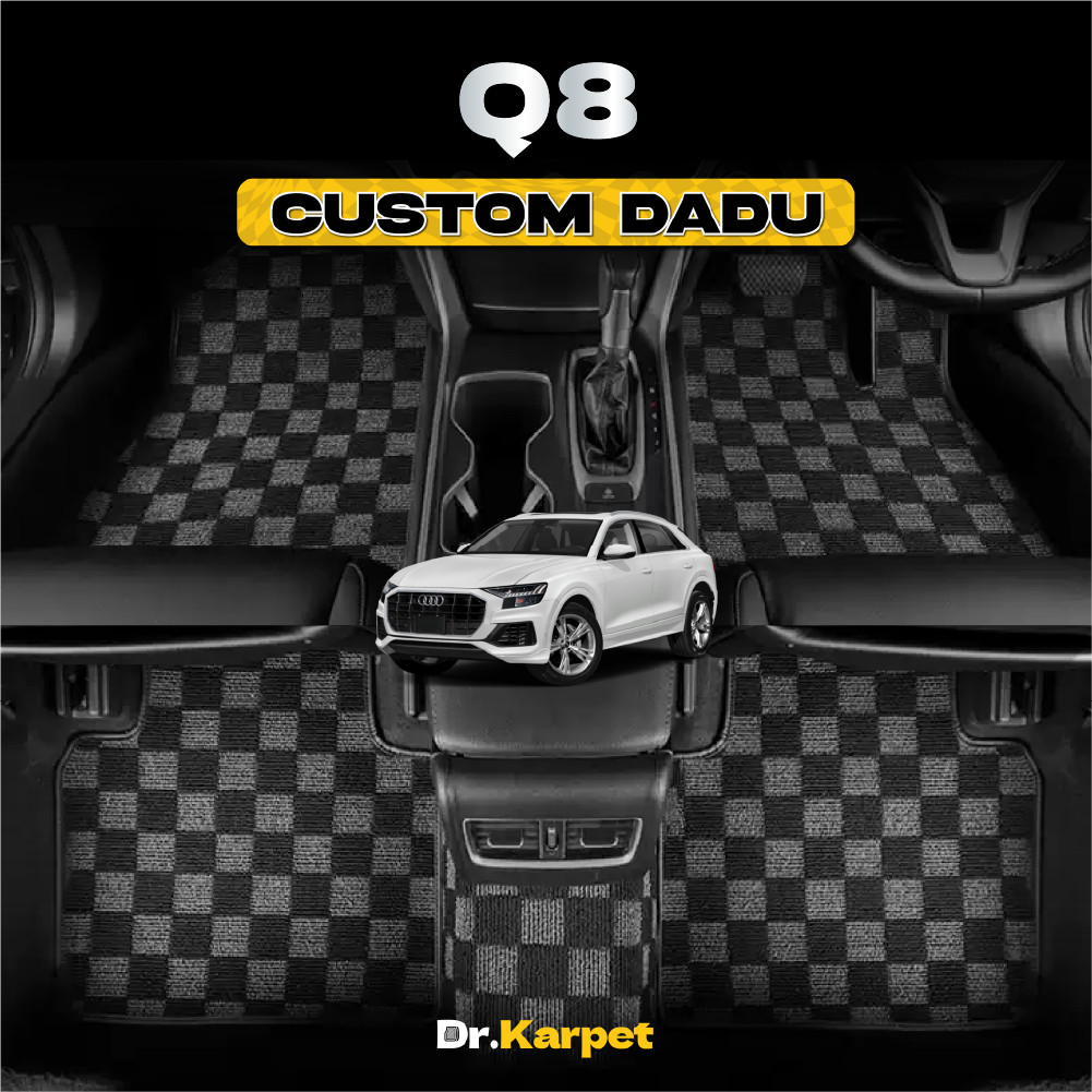 Audi Q8 - Dr Karpet Custom Fit Full Set พรม Dau Kereta กันลื่น 2X Tebal