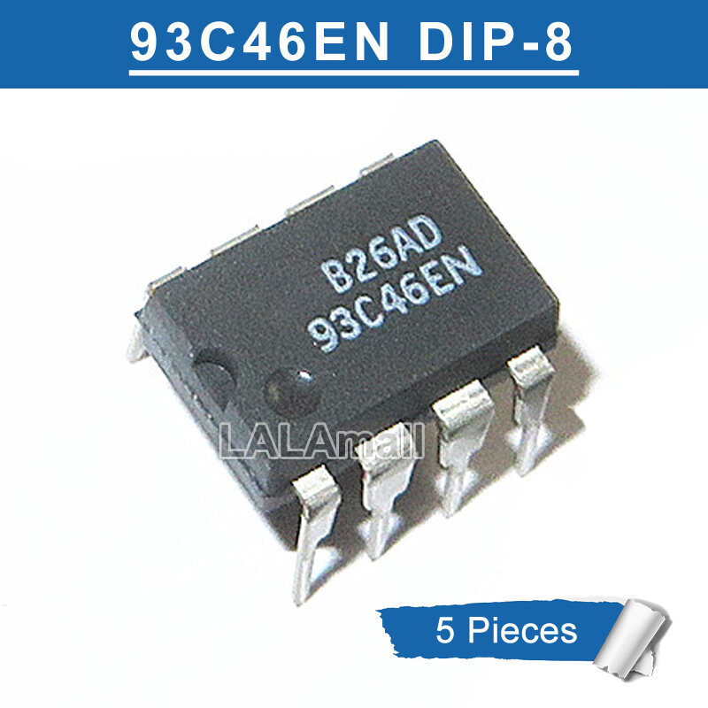 5pcs 93C46EN DIP-8 AT93C46 DIP-8 93C46 DIP Memory Chip IC ใหม่เดิม