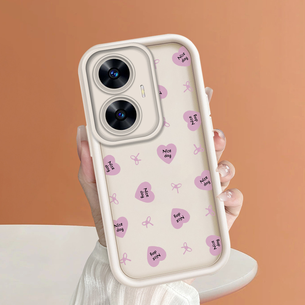 ปลอก Hp สําหรับ Realme C55 เคส Kesing ปกป้องโทรศัพท์ TY DLJ C8-3421 ดอกไม้