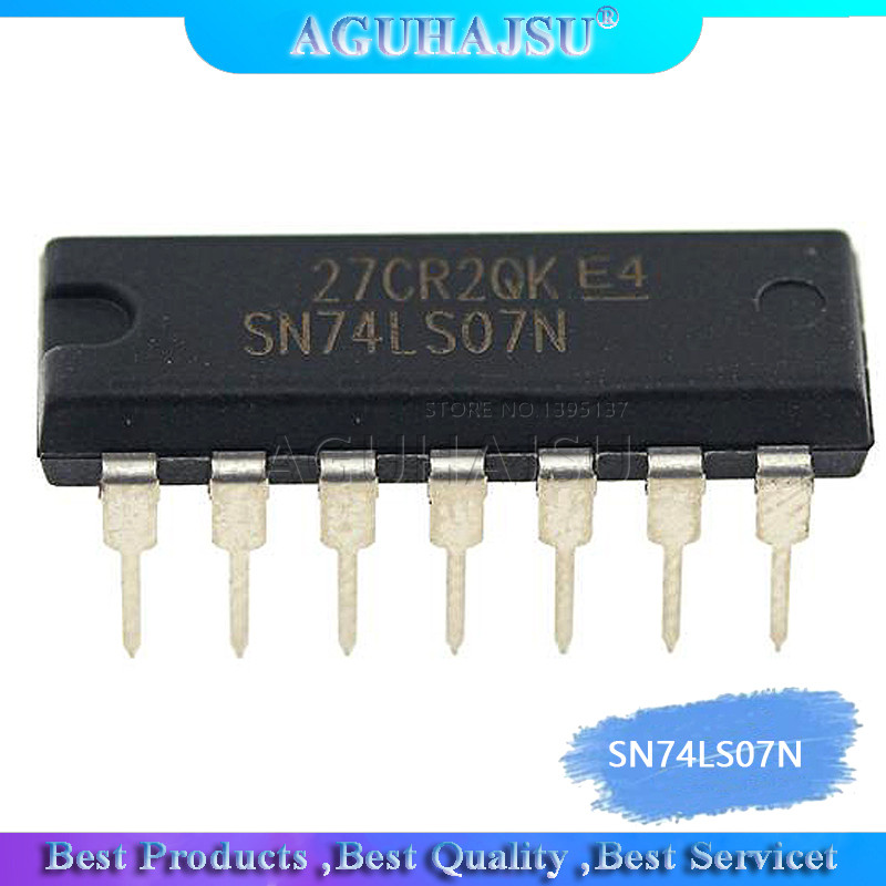 1PCS SN74LS07N DIP14 SN74LS07 DIP 74LS07N 74LS07 DIP 14 HD74LS07P ใหม่และต้นฉบับ IC