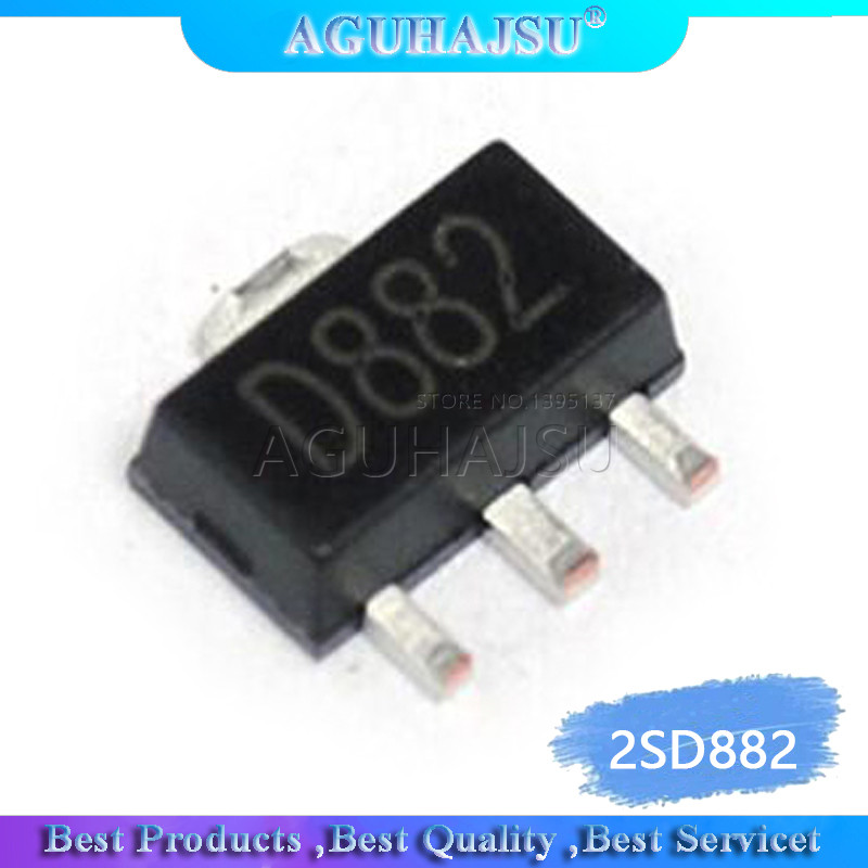 20PCS 2SD882 SOT89 D882 SOT SMD IC ใหม่และต้นฉบับ