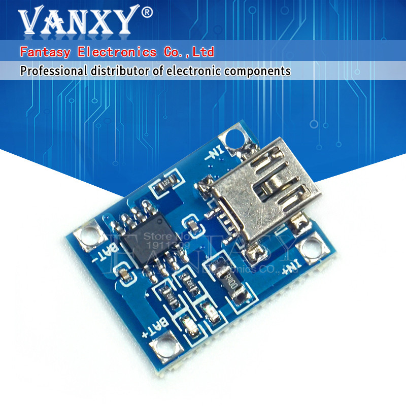 5 ชิ้นแบตเตอรี่ลิเธียมโมดูลชาร์จ mini 5v USB 1A li ion แบตเตอรี่ charger TP4056 ใหม่