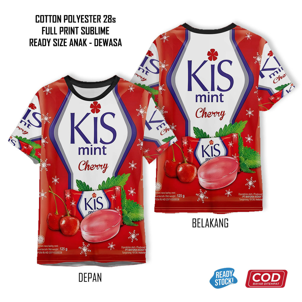 เสื้อยืด Kiss Candy พิมพ์ลายสุดเท่ | เสื้อผ้า 3D Unisex สําหรับเด็กและผู้ใหญ่ - Sarana 3D