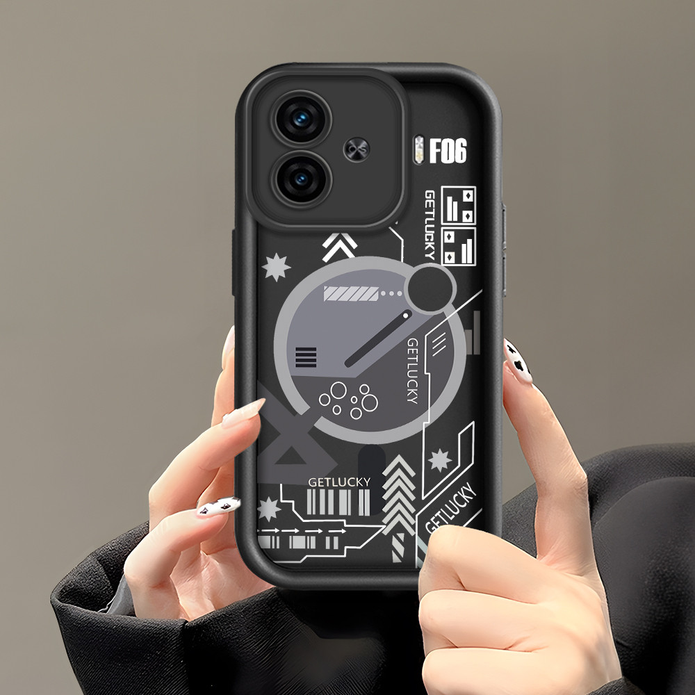 ปลอก Hp Untuk VIVO iQOO Z9 5G เคส Kesing ปกป้องโทรศัพท์ TY DLJ C8-5127 ดอกไม้