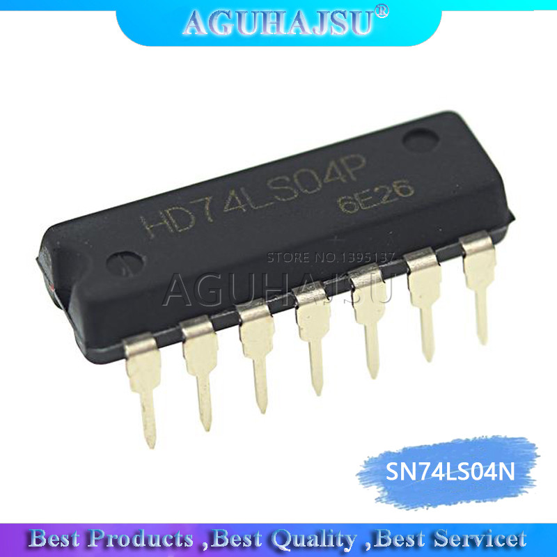 10PCS SN74LS04N DIP14 SN74LS04 DIP 74LS04N 74LS04 DIP 14 HD74LS04P ใหม่และต้นฉบับ IC