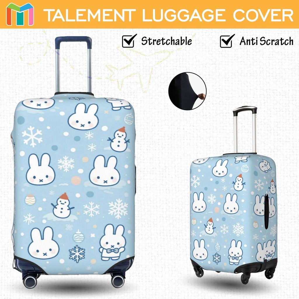 Anime ผ้าคลุมกระเป๋าเดินทาง ผ้าสแปนเด็กซ์ แบบยืดหยุ่น ยืดหยุ่น Luggage Cover 18 20 22 24 26 28 30 32 นิ้ว TOK87