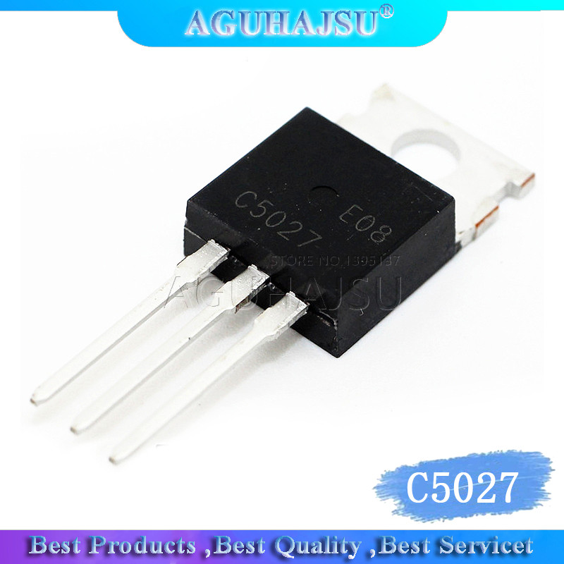 10PCS สวิทช์แรงดันสูงทรานซิสเตอร์ 2SC5027 J5027 C5027 R 3A 800V ถึง 220