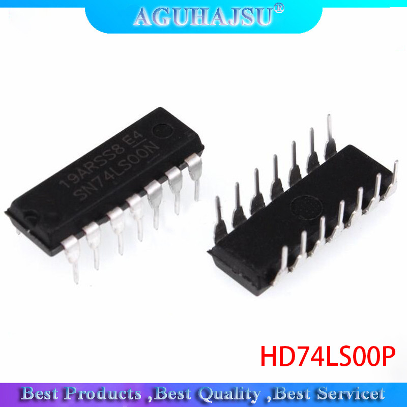 10 ชิ้น HD74LS00P HD74LS00 SN74LS00N 74LS00 DIP ใหม่เดิม