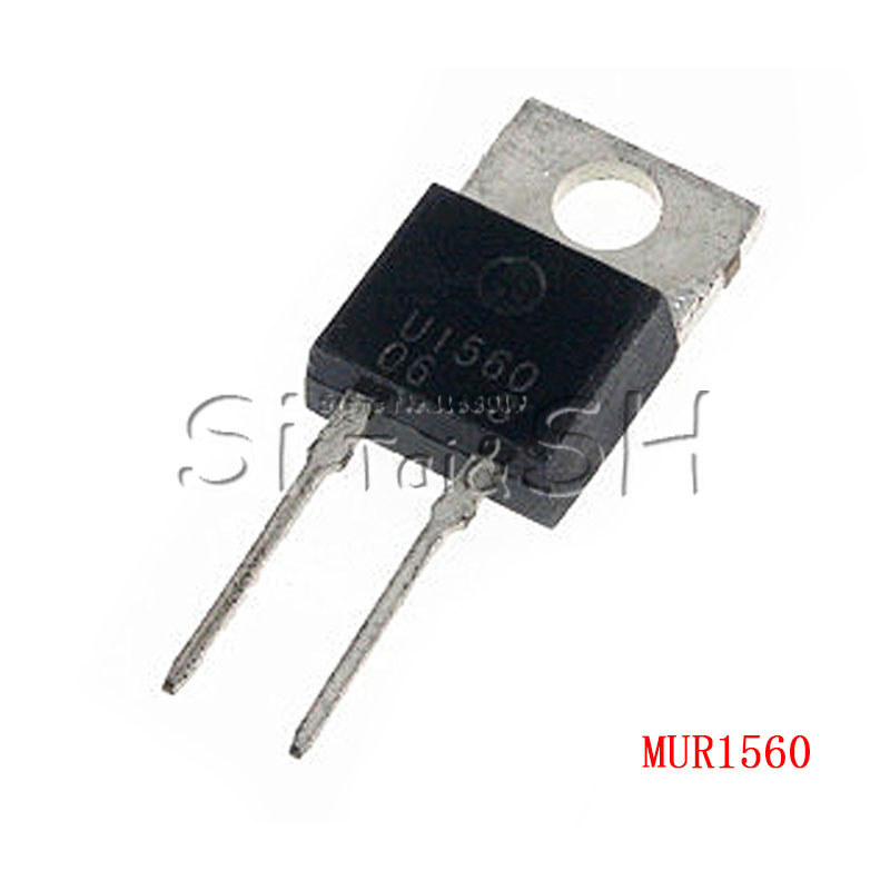 HT-10pcs MUR1560G ถึง 220 MUR1560 TO220 U1560 Ultra Fast Recovery Rectifiers ทรานซิสเตอร์ใหม่เดิม