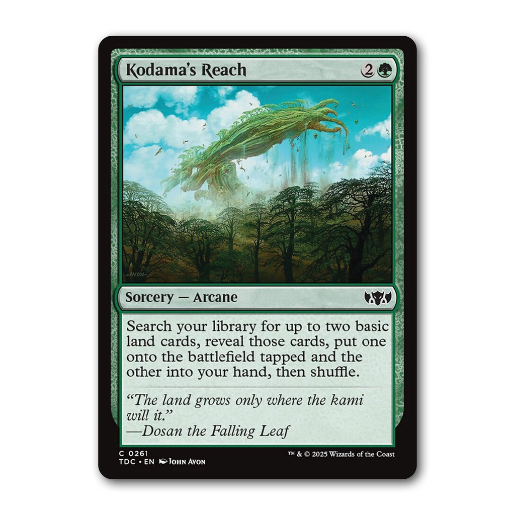 [MTG] Kodama's Reach [TDC] [Green] [Common] [Normal] [ENG] [2025] (Magic: The Gathering)