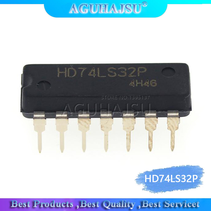 10PCS HD74LS32P DIP14 HD74LS32 DIP SN74LS32N DIP 14 74LS32 ใหม่และต้นฉบับ IC