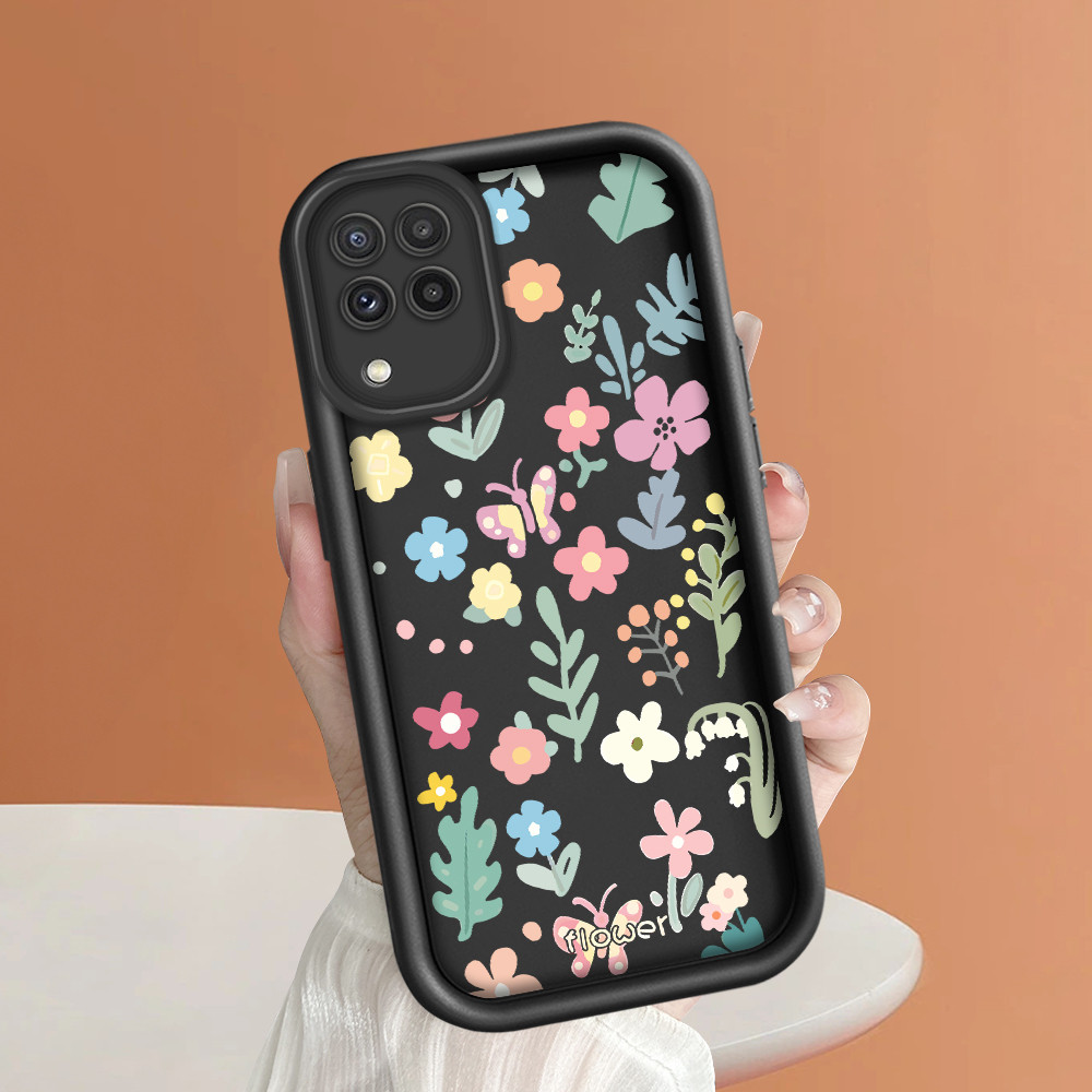 HP เข้ากันได้กับ Samsung Galaxy A22 M22 4G เคสปกป้องโทรศัพท์ TY DLJ C8-2830 ดอกไม้