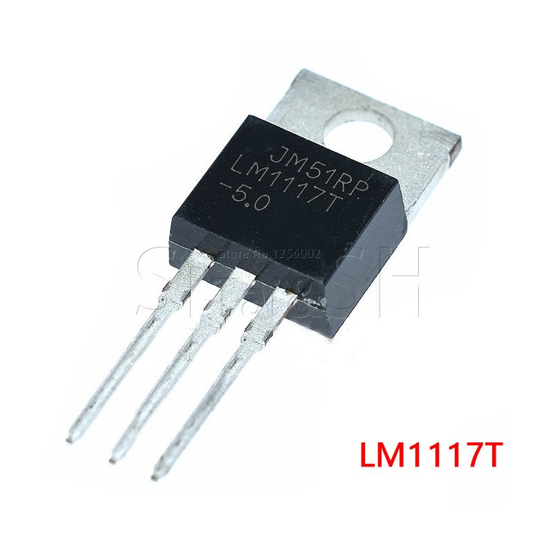 10pcs LM1117T 5.0 ถึง 220 LM1117T 5 TO220 5V LM1117 800mA Low Dropout Linear Regulator