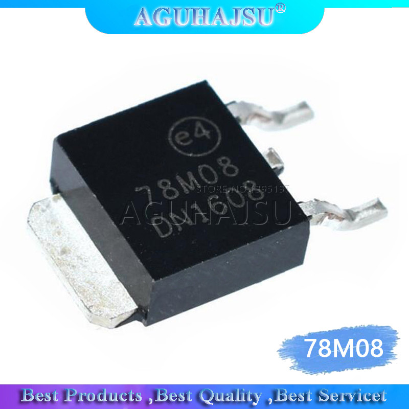 10PCS 7808 78M08 TO252 L78M08CDT L78M08 สามตัวควบคุมถึง 252 SMD ใหม่และต้นฉบับ