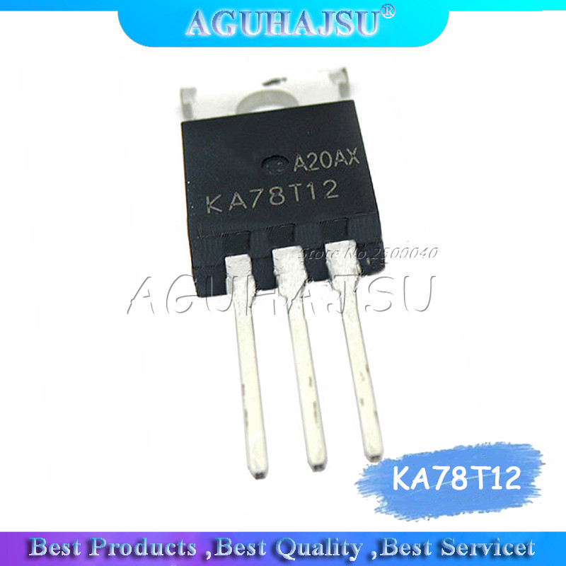 HT-5PCS MC78T12CT KA78T12 LDO Linear Regulator 12V 3A TO220