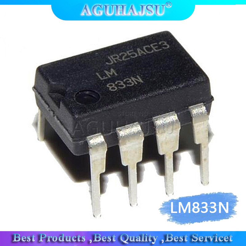 10PCS LM833N DIP8 LM833 DIP IC ใหม่และต้นฉบับ