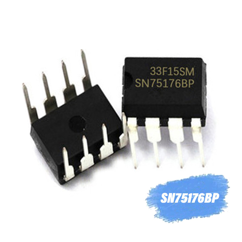 HT-100PCS SN75176BP DIP8 SN75176 DIP 75176 รถรับส่งสัญญาณ